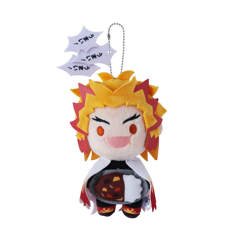 [Pre-order] [Made-to-order] JUMP Store Limited "Demon Slayer: Kimetsu no Yaiba" Plush Mascot with Dialogue: Kyojuro Rengoku: "Delicious! Delicious! Delicious!"